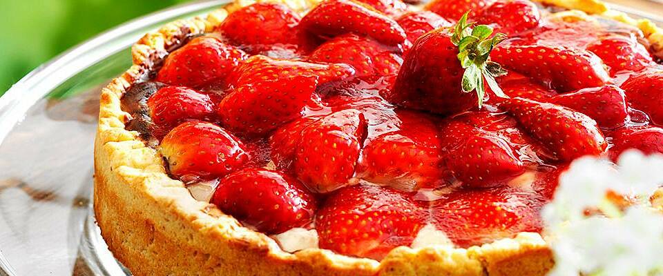 Denne jordbærpaien har det lille ekstra