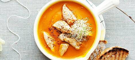 Gresskarsuppe smaker fantastisk også i november