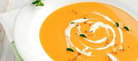 Suppe med søtpotet og ingefær er for medisin å regne