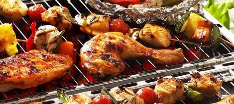 Kylling er godt på grillen