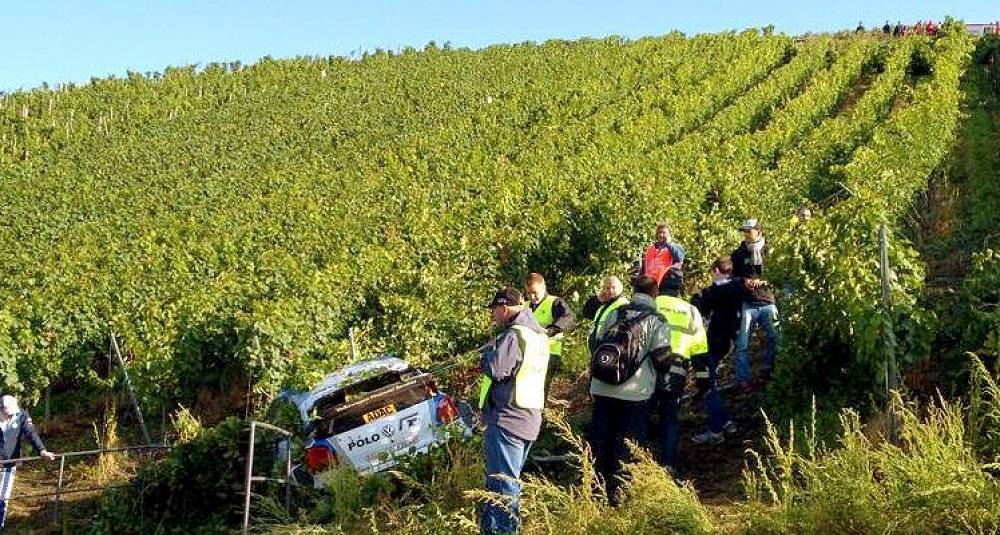 Rallybil moste Mosel-vinmarker