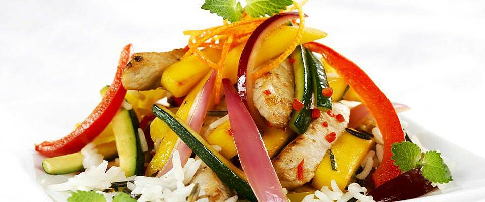 Mango gjør susen i denne wokoppskriften