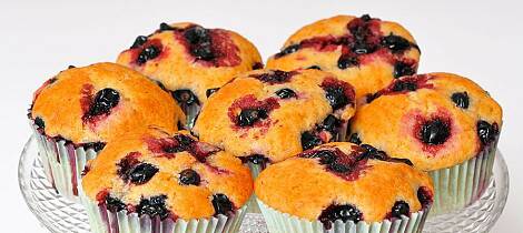Bruk solbær i muffinsene