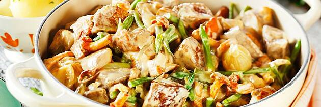 Med en slik gryte på bordet er middagen sikret