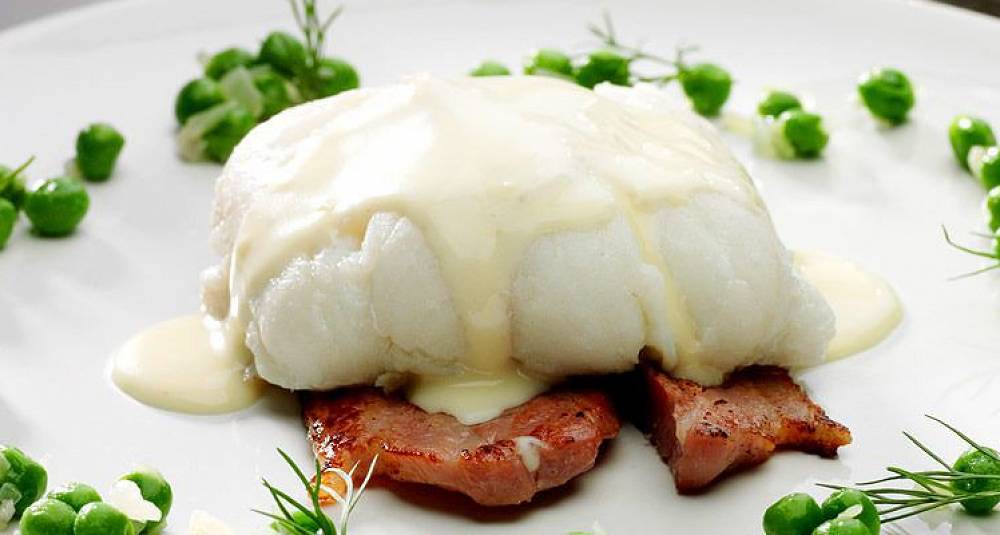 Lutefisk med hvit saus