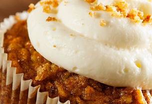 Gulrotkake som også kan lages som muffins