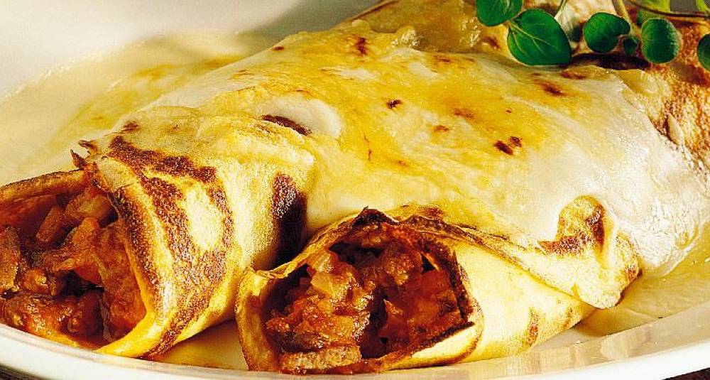 Fylte crepes - pannekaker på fransk vis