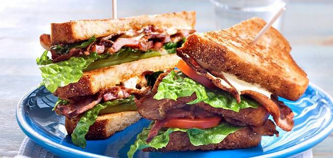 BLT-sandwich for barna