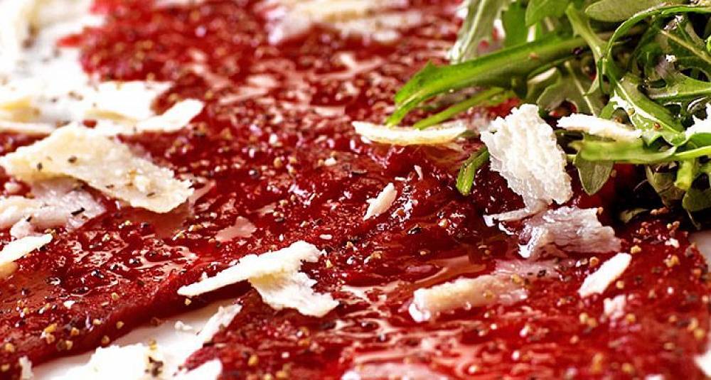 Carpaccio av hval