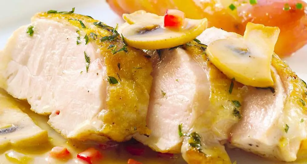Kyllingfilet med smakfull saus
