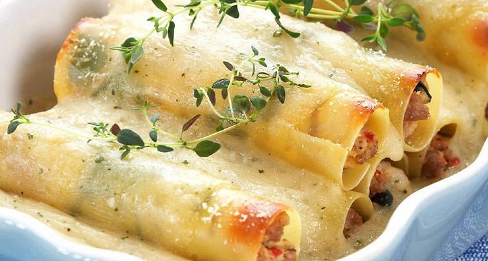 Cannelloni med svinekjøttdeig