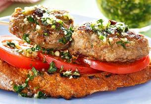 Danske frikadeller med grov pesto 