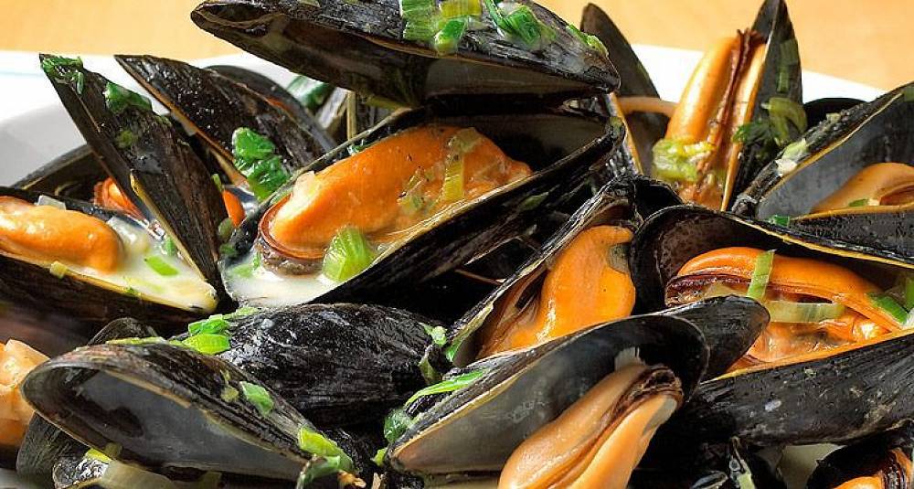 Blåskjell Moules Mariniere