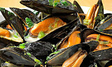 Slik lager du blåskjell i hvitvin på fransk vis:  moules mariniere