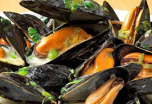 Blåskjell Moules Mariniere