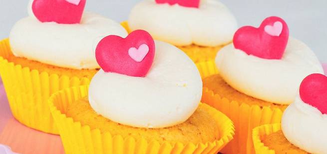 Valentine cupcakes