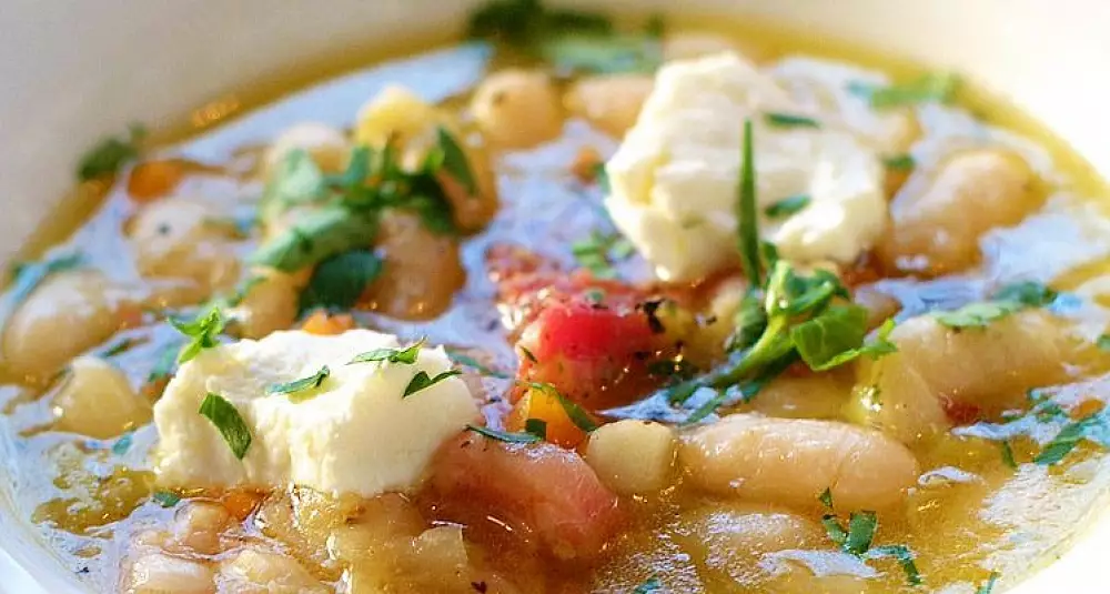Ribollita - Toscansk grønnsakssuppe med Chevre fra Haukeli