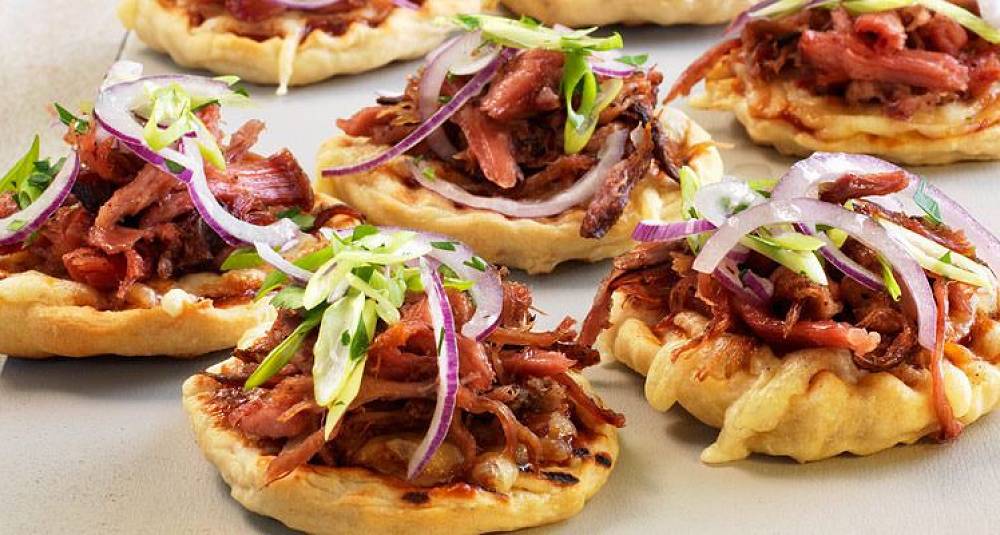 Barbequepizza med pulled pork