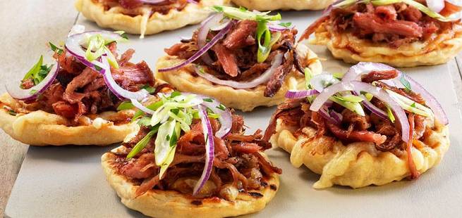 Barbequepizza med pulled pork