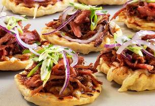 Barbequepizza med pulled pork