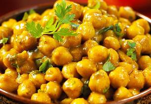 Chana masala - indisk vegetar med kikertretten