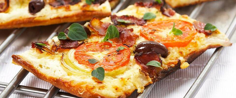 Selv en hurtigpizza som denne smaker perfekt