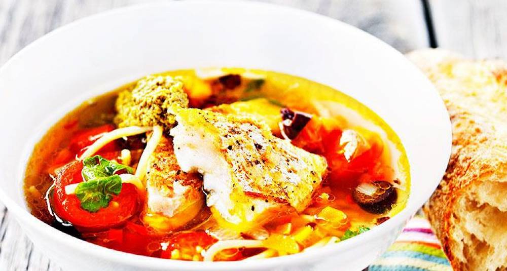 Fiskesuppe à la minestrone