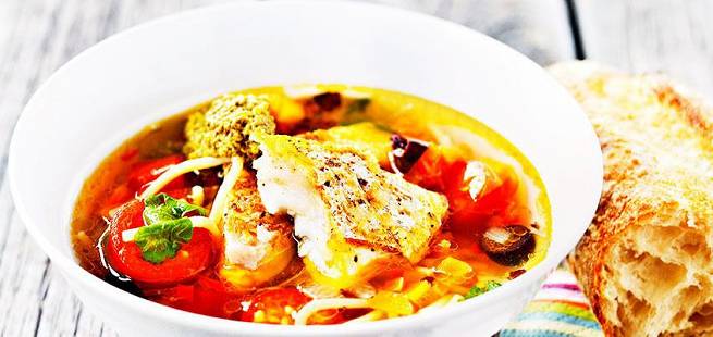 Fiskesuppe à la minestrone