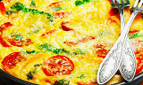 En omelett med mye godt i er alltid populært