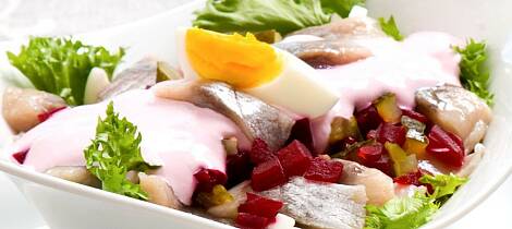Overrask med sildesalat i dag