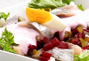 Overrask med sildesalat i dag