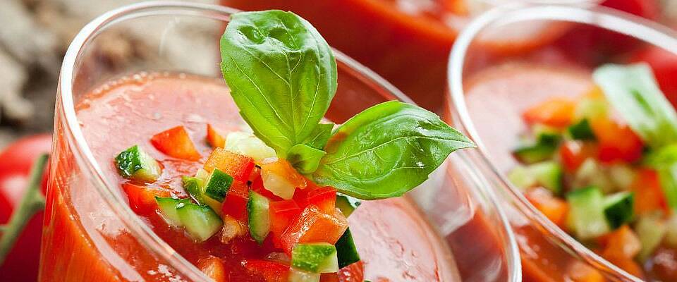 Fyll gazpacho på en termos og du har pikniken klar