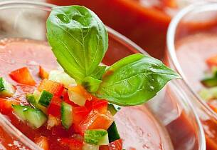 Fyll gazpacho på en termos og du har pikniken klar