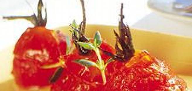 Lun Snøfrisk med ovnsbakte cherrytomater og fennikel