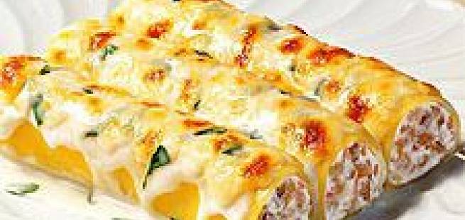 Cannelloni med hvit saus