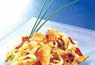 Pasta med krabbe
