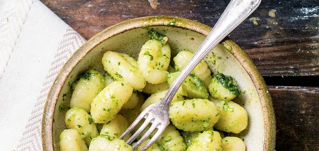 Gnocchi med pesto