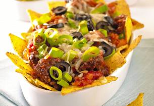 Gratinerte nachos