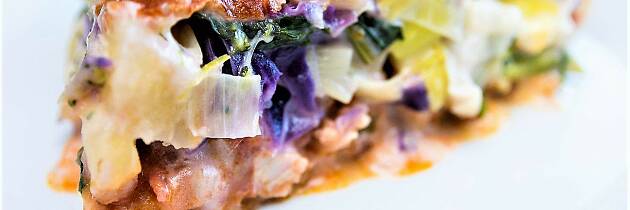 Juleskinke og rødkål i paien er kjempegodt