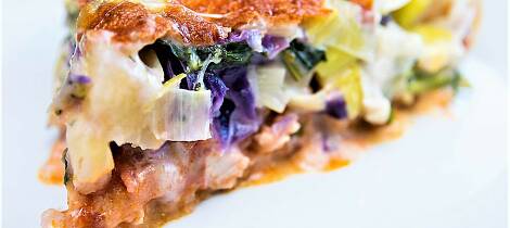 Juleskinke og rødkål i paien er kjempegodt