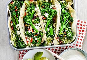 By på en morsom og smaksrik vegetarvri på tacoen