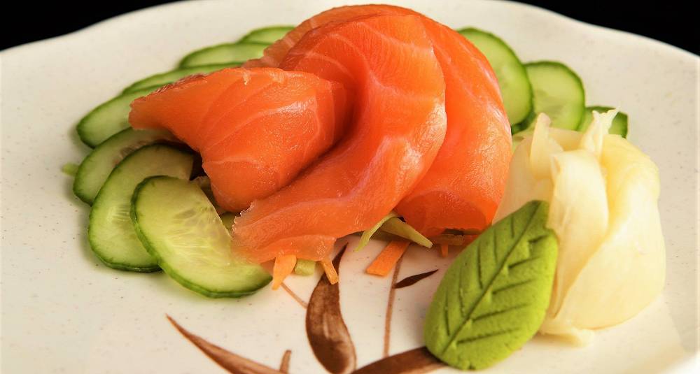 Sashimi av ørret