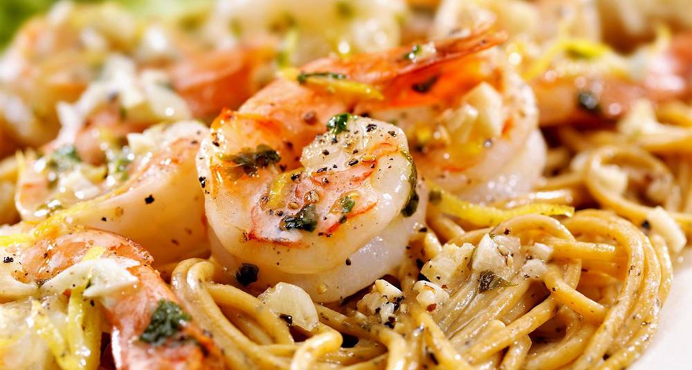 Oppskrift på Pasta med scampi - Aperitif.no