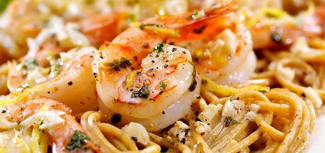 Pasta med scampi