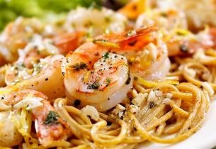 Pasta med scampi