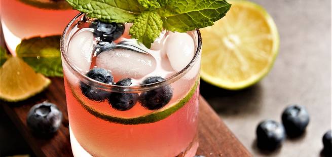 Blueberry Mojito Drinkoppskrifft