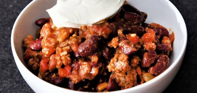 Hot chili con carne