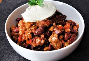 Hot chili con carne