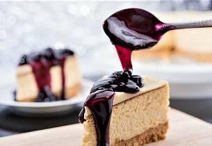 Stek en ostekake til kaffen