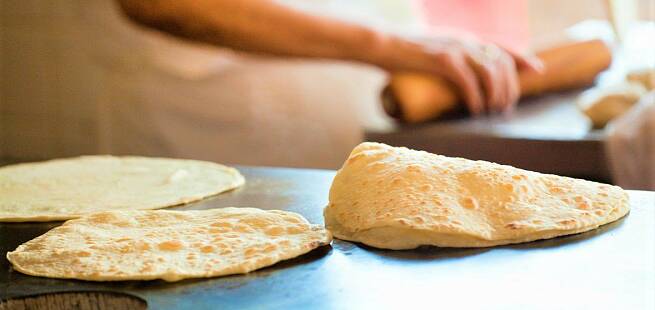 Hjemmelaget tortillas med hvetemel